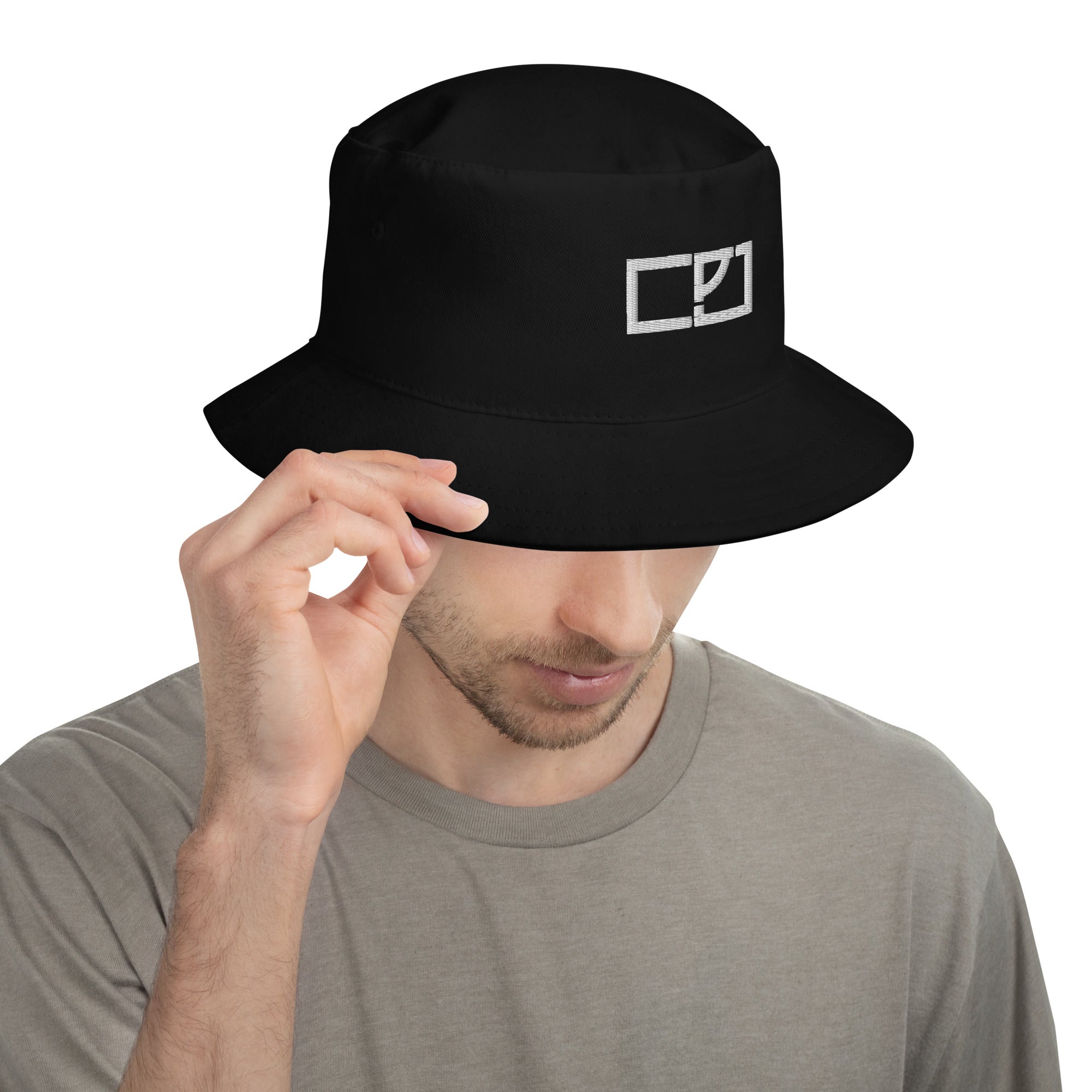 CLJ Logo White Bucket Hat