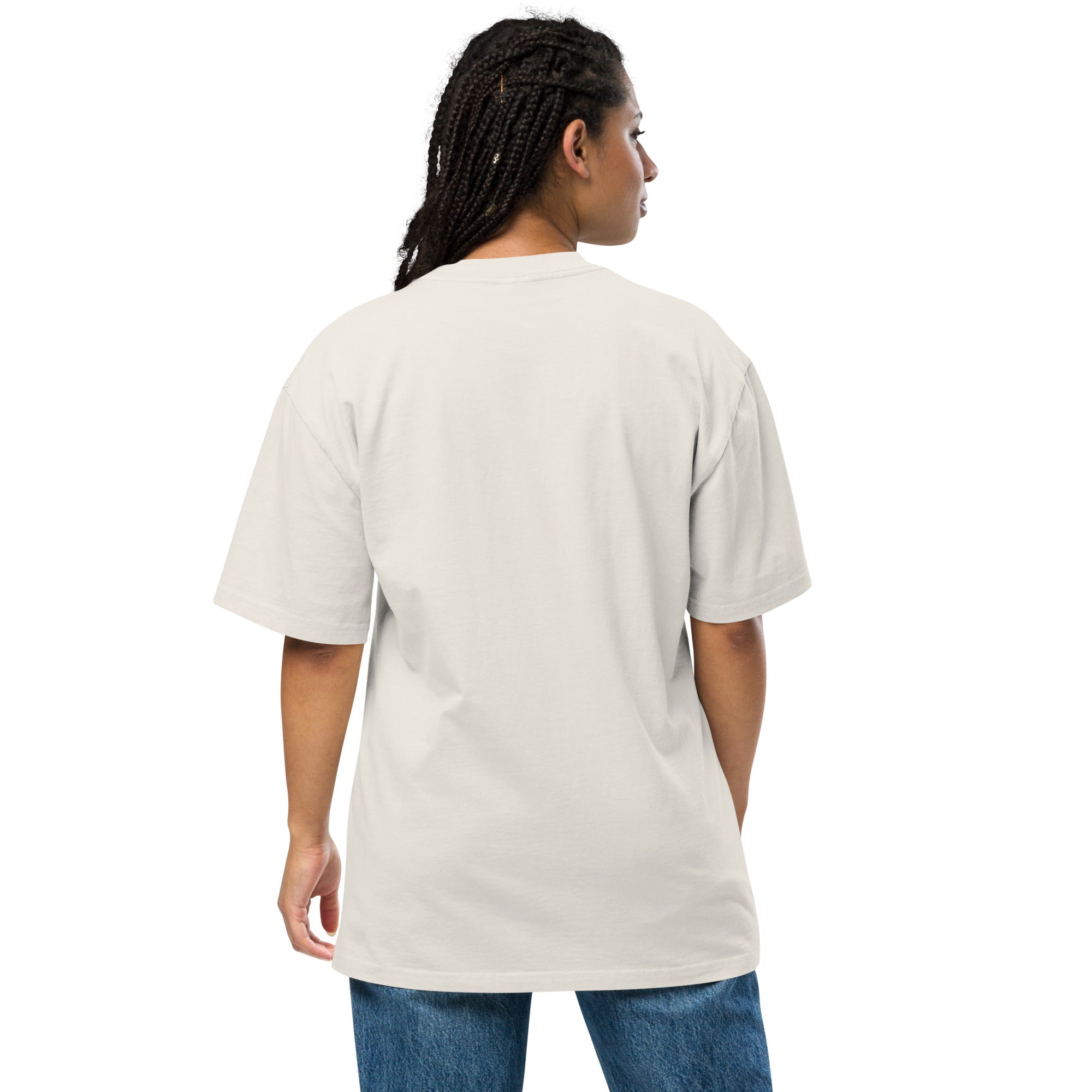 Minimalistic GOAT Oversized faded t-shirt