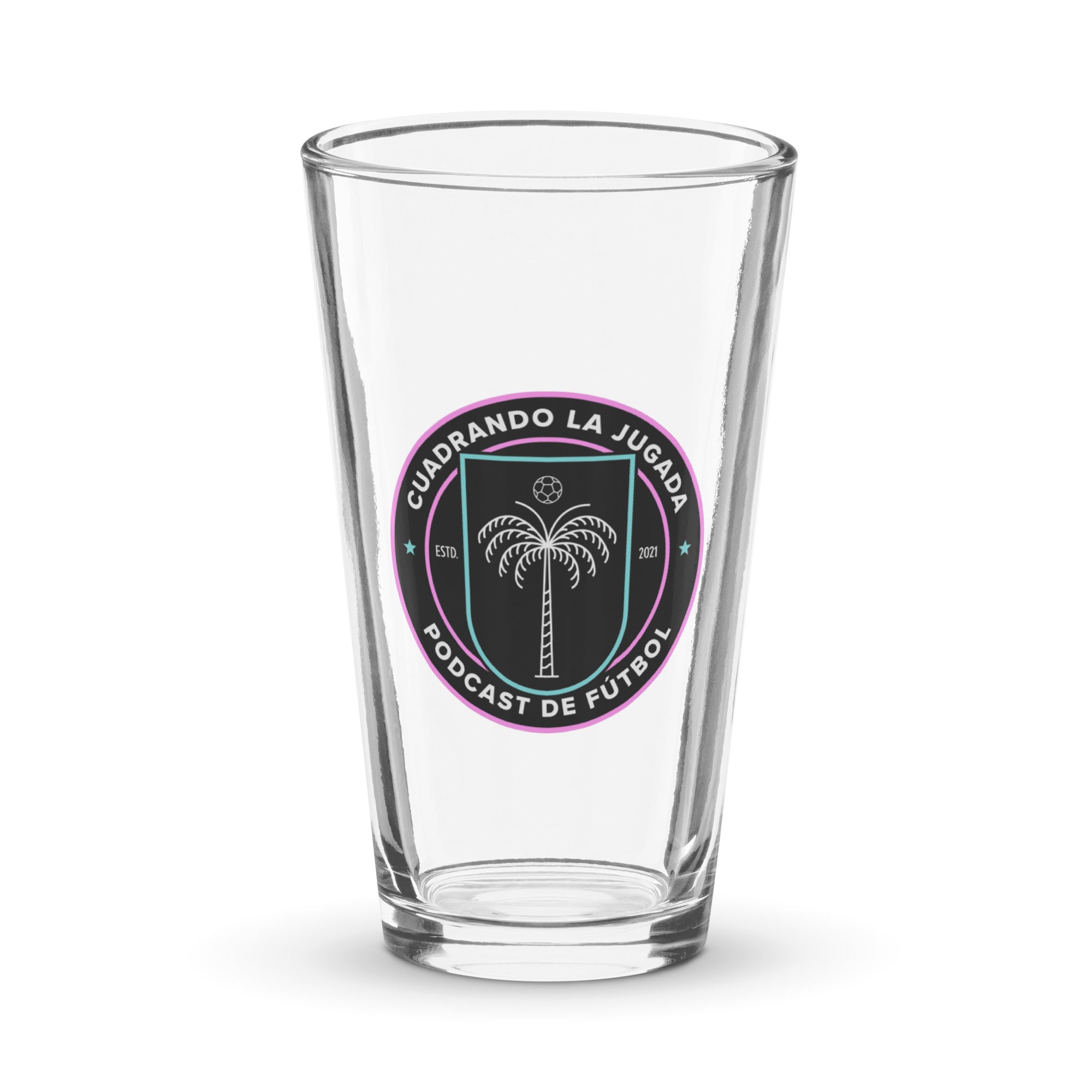 CLJ Badge Shaker pint glass