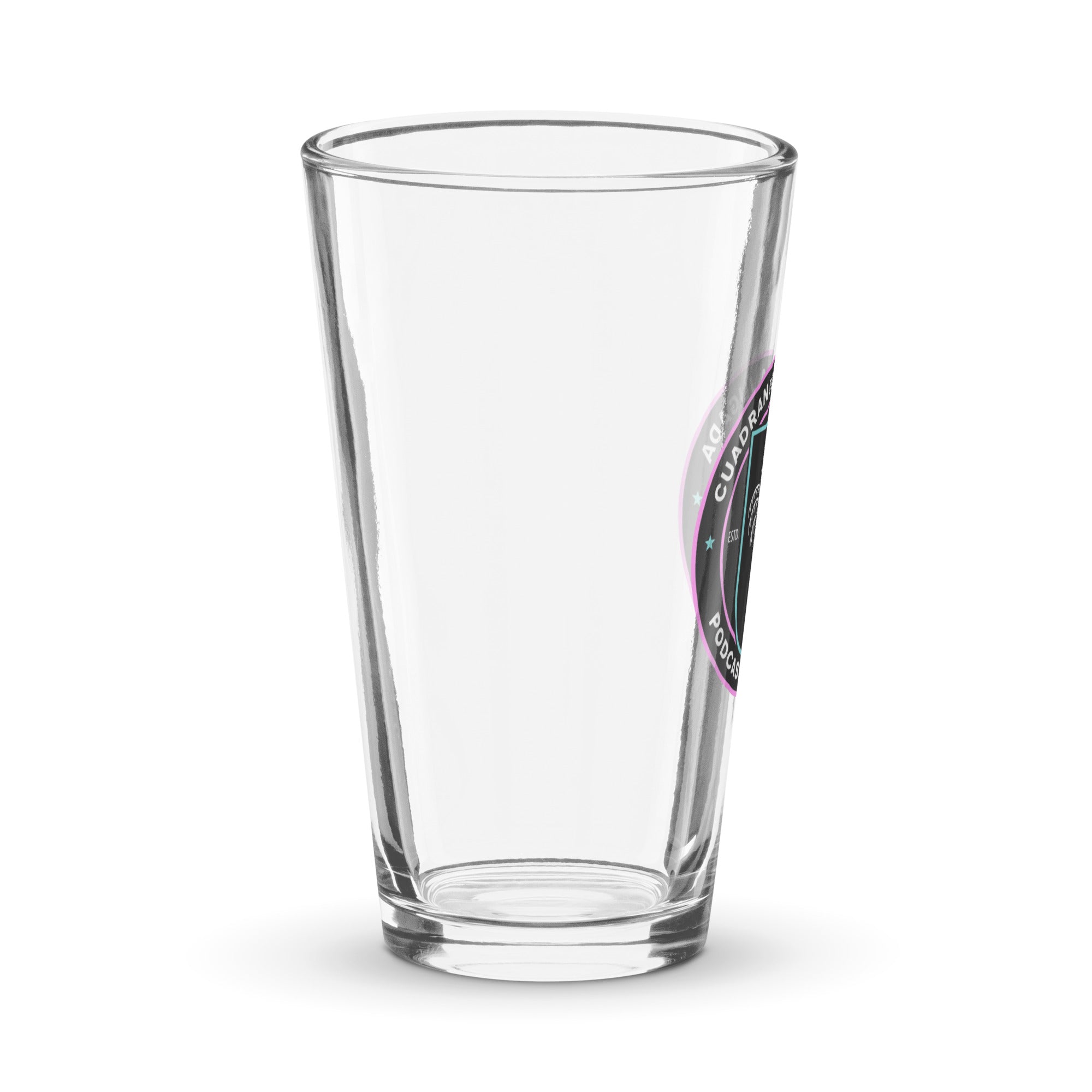 CLJ Badge Shaker pint glass