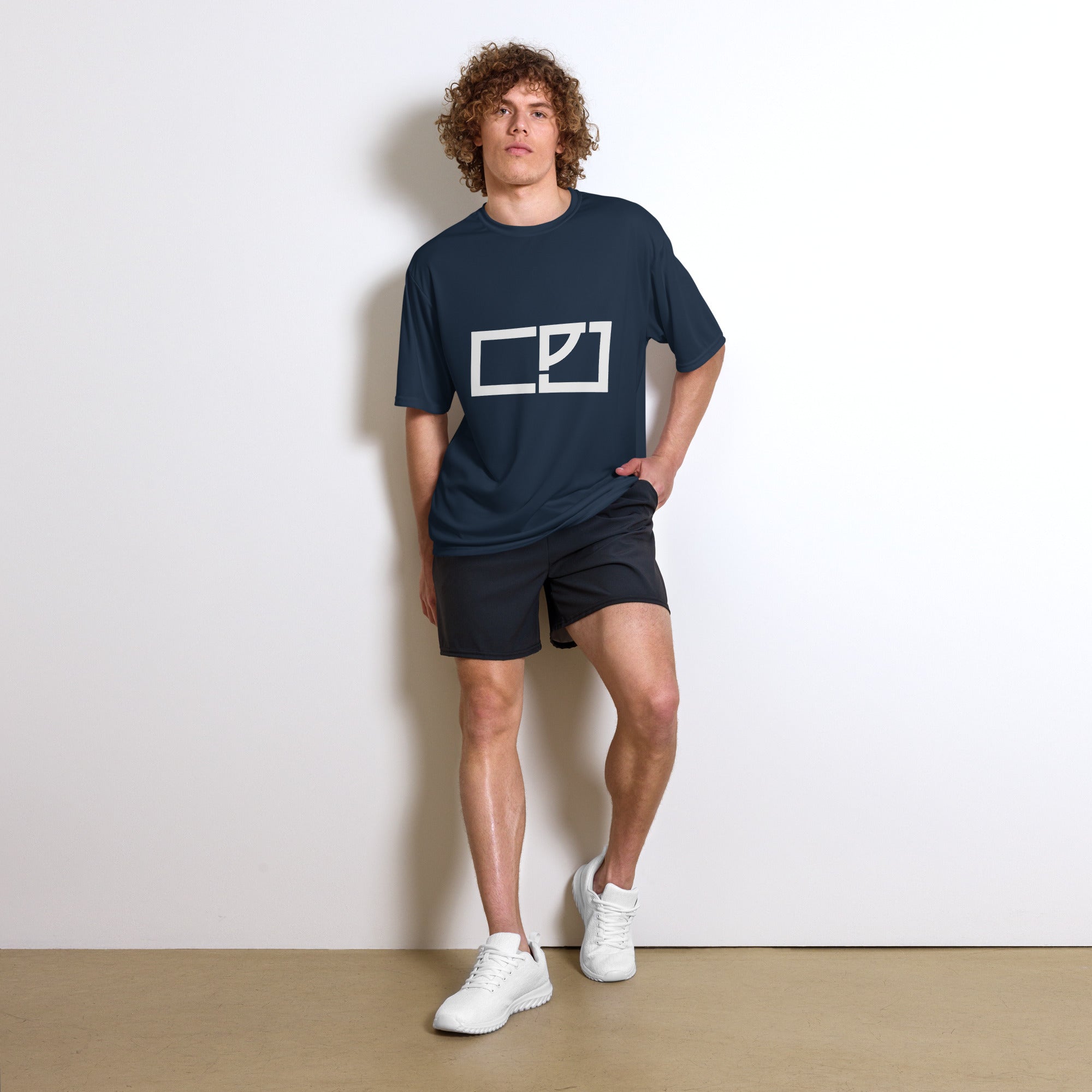 CLJ Logo White Unisex performance crew neck t-shirt